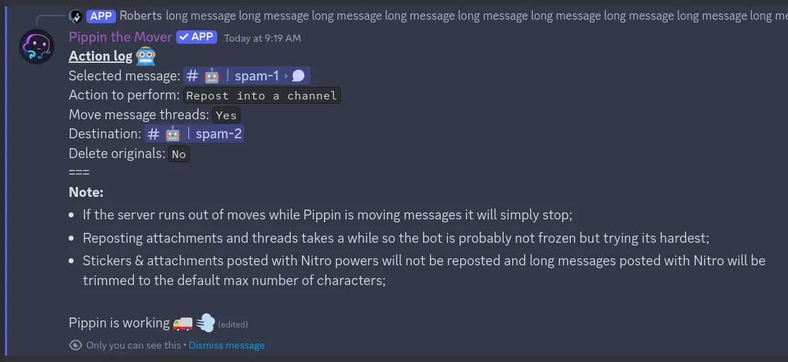 step 6 for moving all messages
