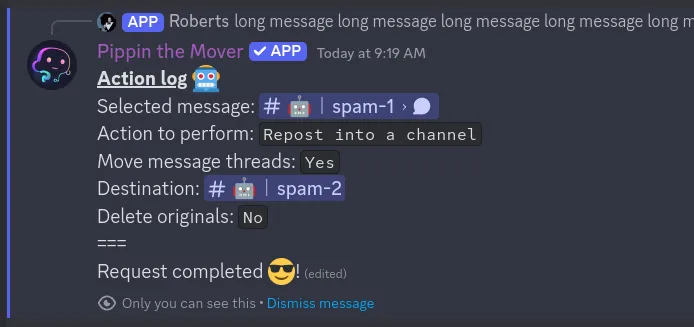 step 7 for moving all messages