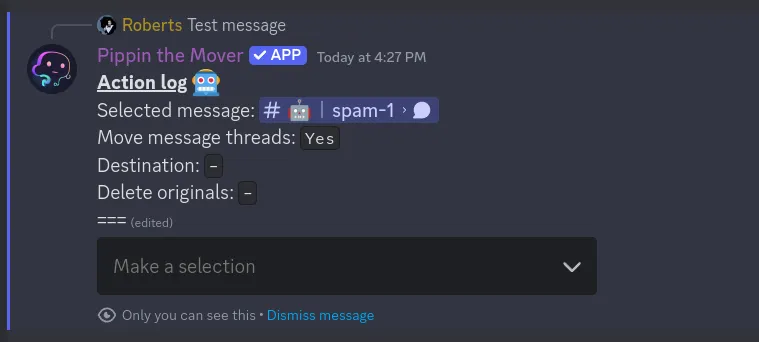 step 3 for moving a message