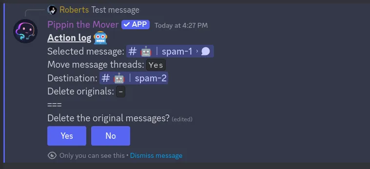 step 4 for moving a message