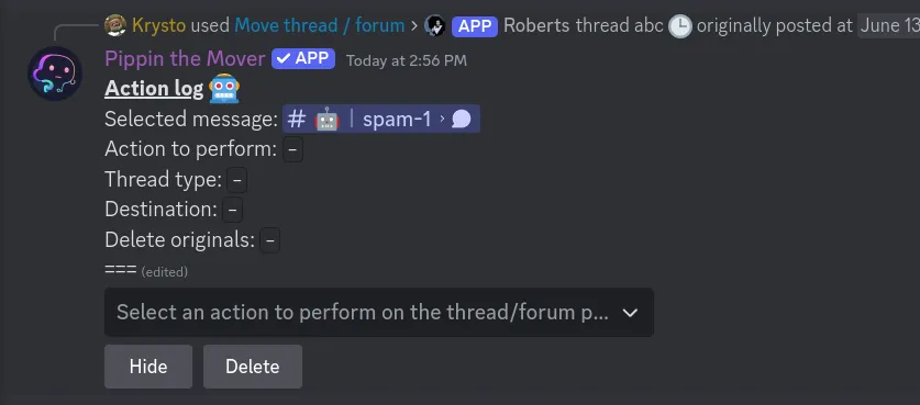 step 3 for moving thread or forum post