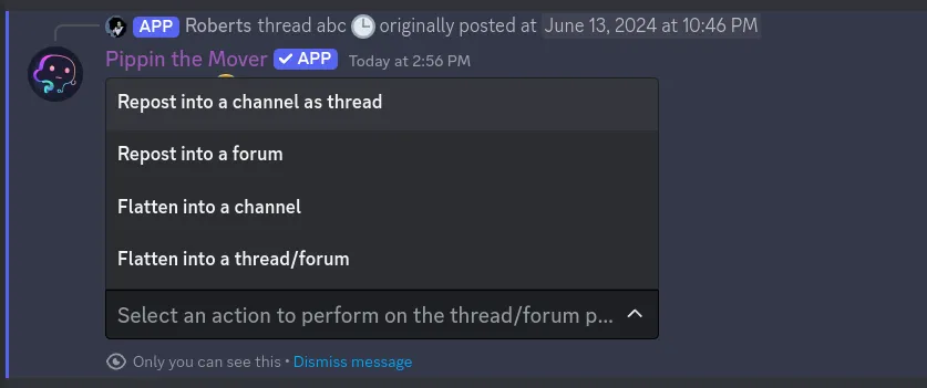 step 4 for moving thread or forum post