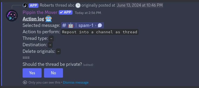 step 5 for moving thread or forum post