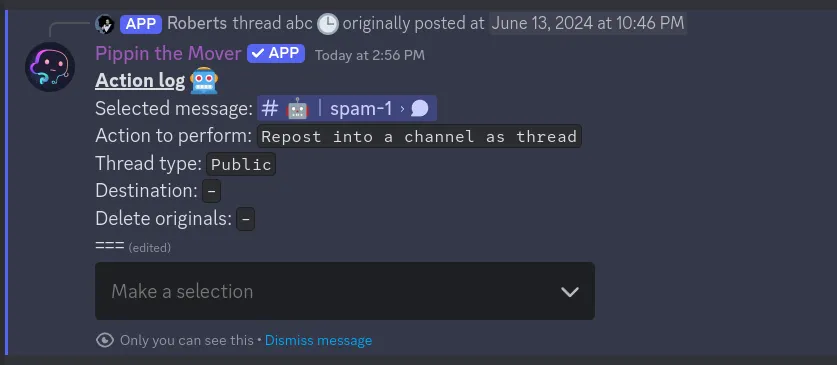 step 6 for moving thread or forum post