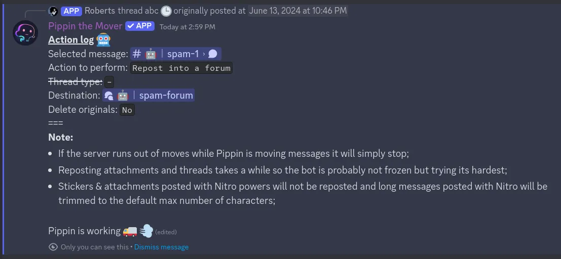 step 9 for moving thread or forum post